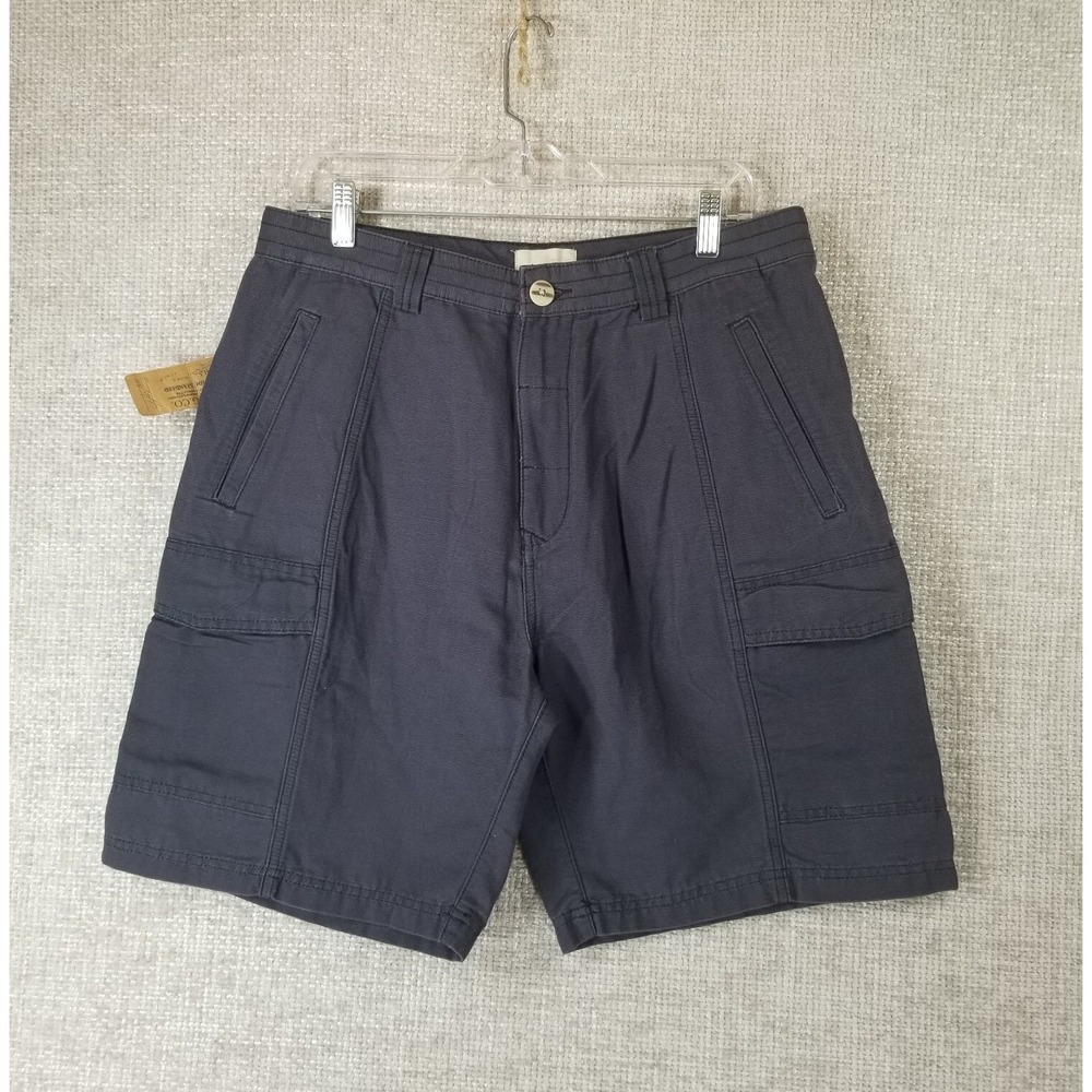Jachs Cargo Shorts Mens 32 Black Iris Pockets Hiking Casual‎ 100% Cotton NEW